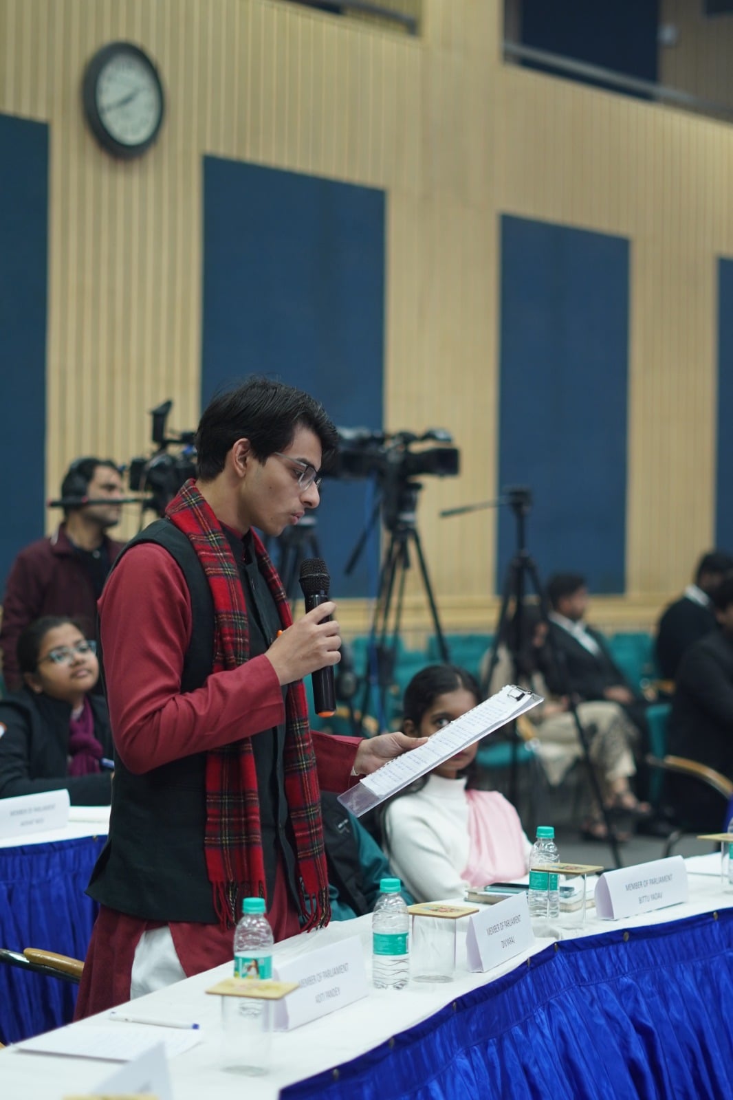 Youth leader speaking